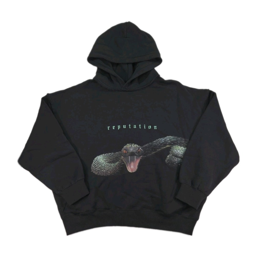 Taylor Swift Reputation Snake Hoodie Black Large Oversized Official Tour Merch
